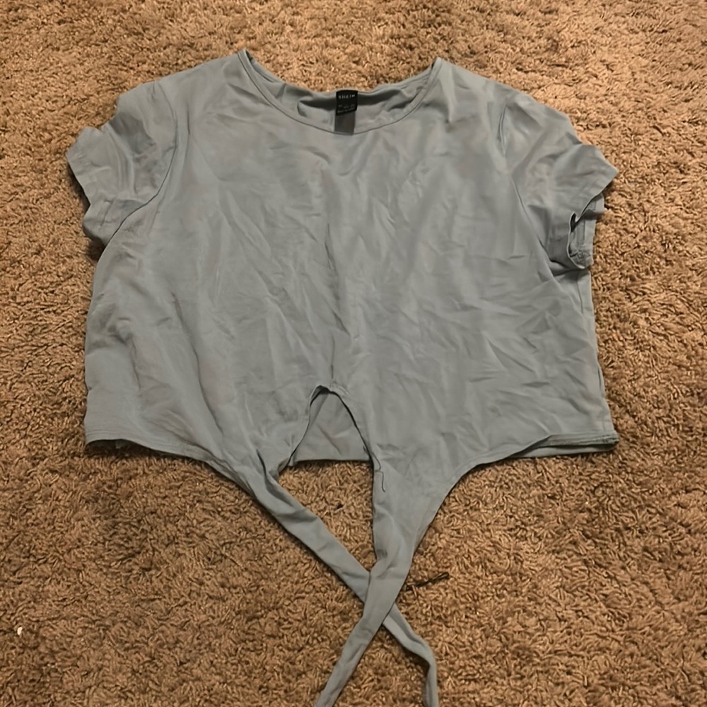 Blue Tie-Up Shirt